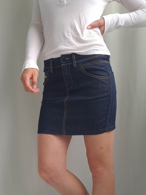 Diesel Jeans women's short denim skirt size 26 / S blue