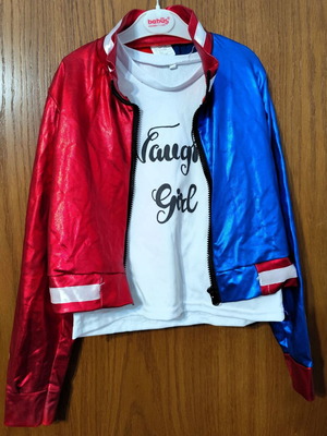 Harley Quinn kids carnival costume like new, ages 9-11