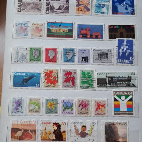Album with foreign stamps like new