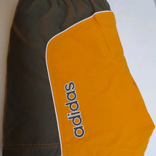 Adidas men's swim shorts like new, orange, size L
