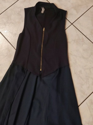 Bellissima vest with long muslin used, blue