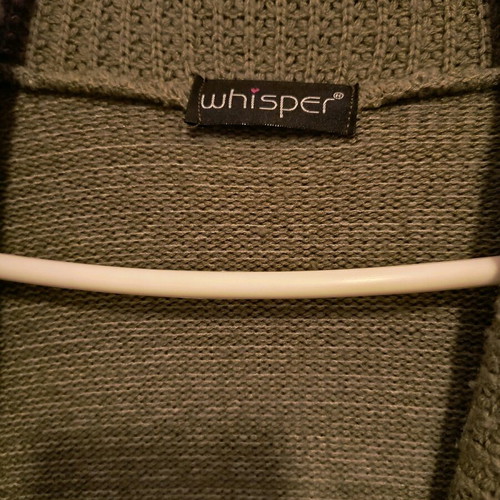 Whisper cardigan like new with Montgomery buttons and inner cord
