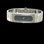 Gucci 2400S ρολόι σαν καινούργιο, μαύρο, ατσάλινο μπρασελέ