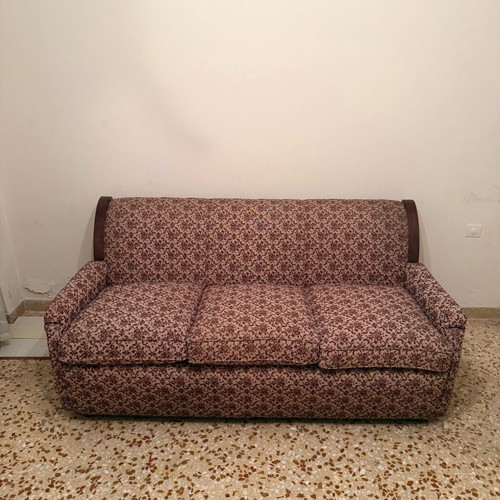 Vintage three-seater sofa used