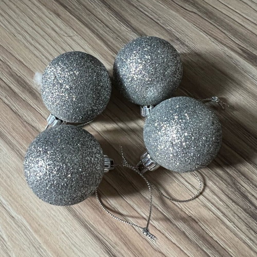 Paperchase London set of 20 used silver Christmas tree decorations