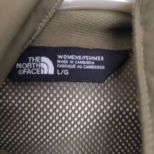 The North Face women's windbreaker jacket like new, khaki, size L