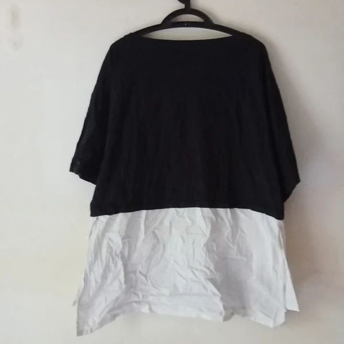 Zara summer blouse like new, black and white, medium to large