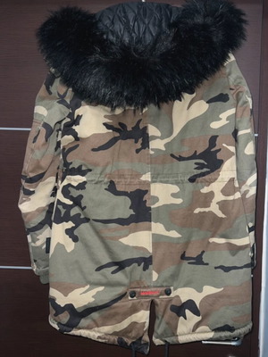 Μπουφάν Marikoo militaire μεταχειρισμένο, μέγεθος medium, μαύρο