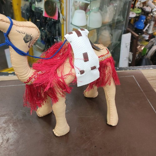Decorative handmade leather camel like new