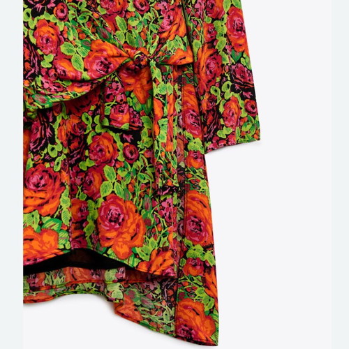 Floral dress Zara like new with shoulder -  20,00 - Vendora.cy