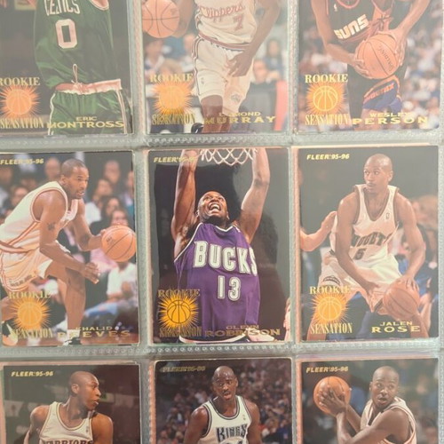 NBA Fleer Upper Deck 1995-1996 Album used, complete collection with binder