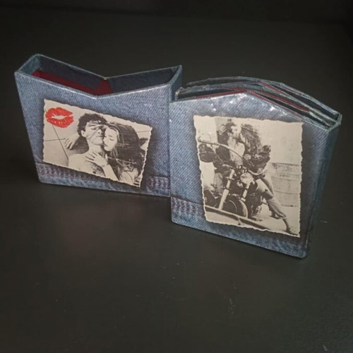 Vintage Mini Album used for 4 photos