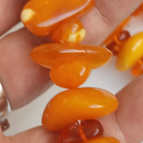 Baltic amber necklace 53 cm, 65 grams