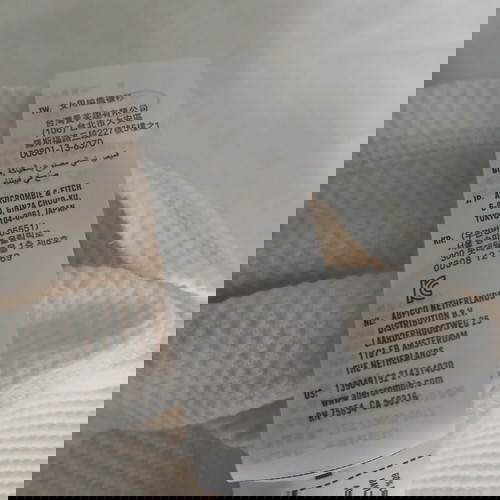 Блуза Abercrombie & Fitch бяла с копчета XS като нова