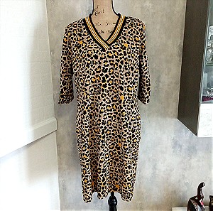 One size φόρεμα με leopard print