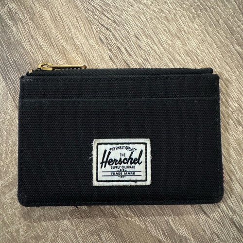 Herschel wallet used, black