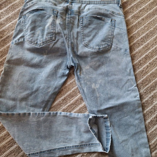 Bershka denim push up jeans used, blue, size XL