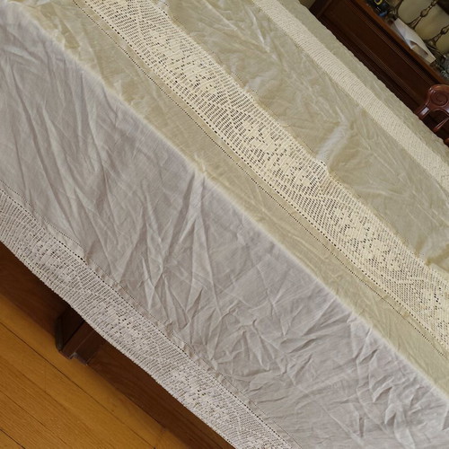 Handmade curtain 200x210 like new, beige