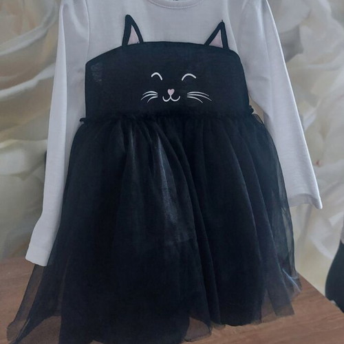 HM baby dress cat like new, size 9-12 months