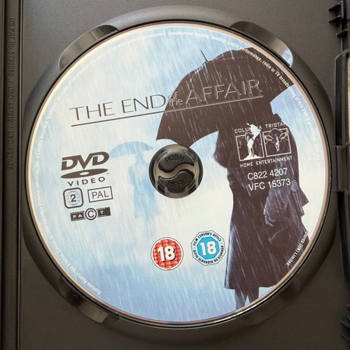 The End of the Affair DVD like new with Greek and English subtitles