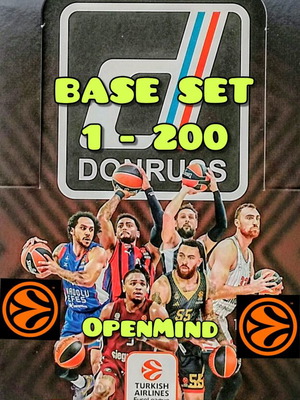 Donruss Euroleague 2023-24 пълен комплект от 200 карти