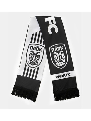 PAOK satin double-sided scarf black and white official product new