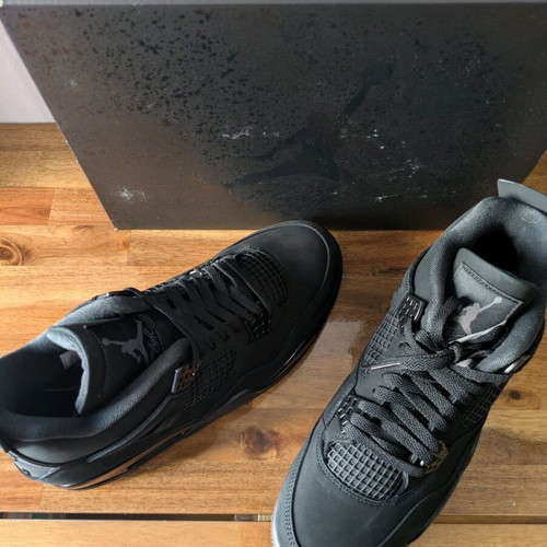 Air Jordan 4 Retro Black Cat New Size 45 Black