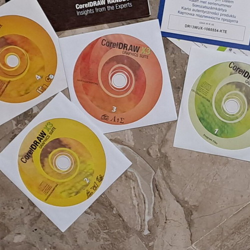 Corel Draw X3 Graphics Suite 4 CD-ROM new, vintage