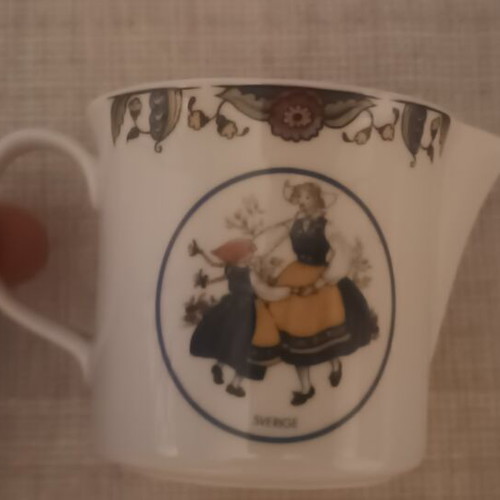 Swedish porcelain vintage creamer in excellent condition