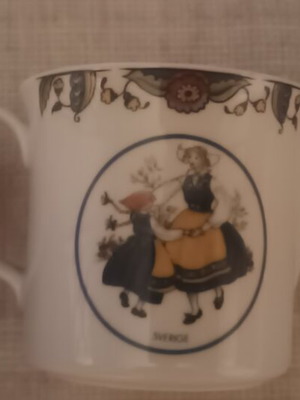 Swedish porcelain vintage creamer in excellent condition