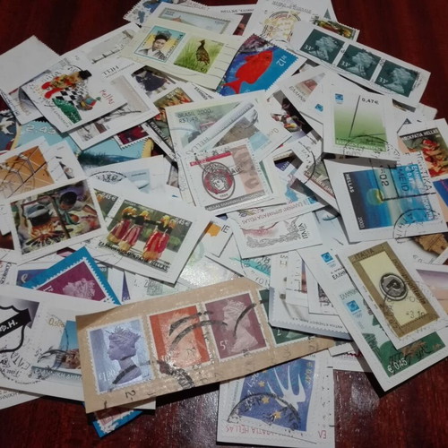 Stamps used, pack of 170 from Greece and other countries