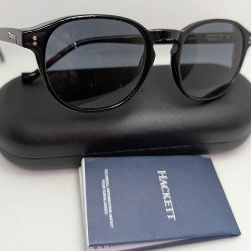 Hackett unisex sunglasses with black acetate frame and black lenses HSB912-001