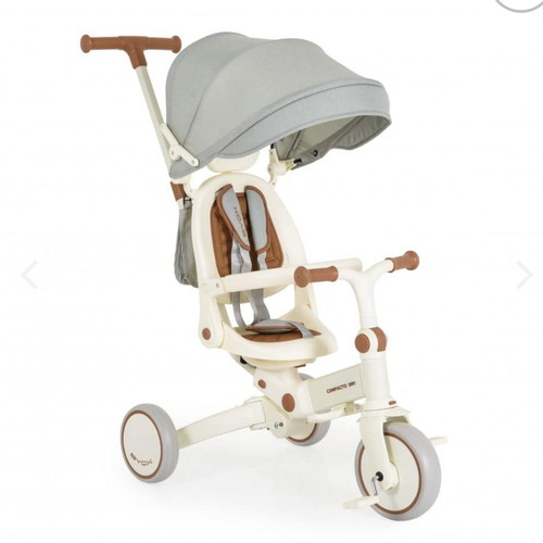 Byox tricycle bike 3 in 1 beige like new for 12-72 months