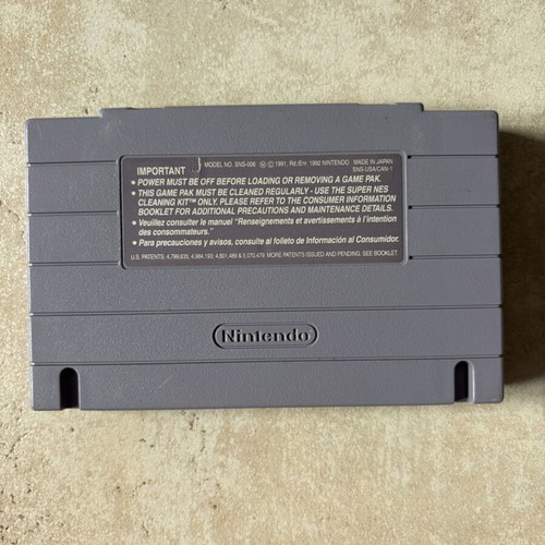 Full Throttle Super Nintendo SNES game, American