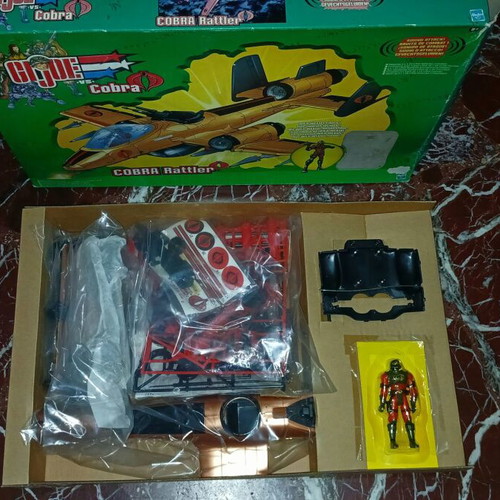 G.I. Joe vs. Cobra Rattler Jet like new, sealed accessories