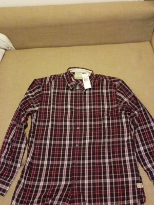 Timberland men's shirt new, plaid, size L