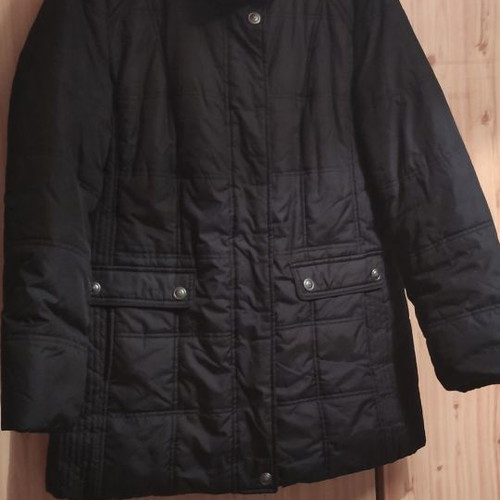 Jacket used, black classic winter size 46 comfortable