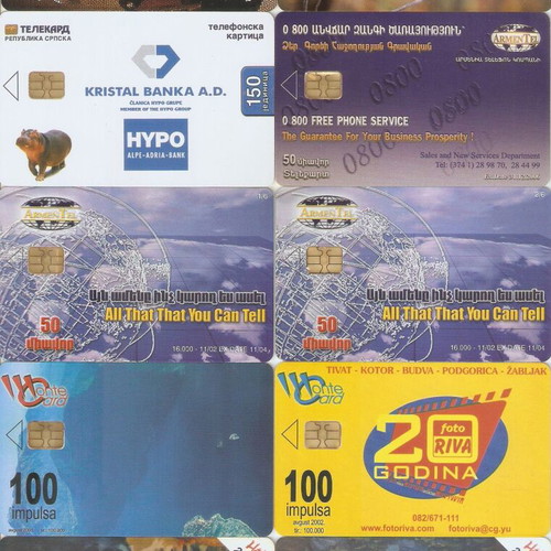 Telecards and dummy timecard new, pack of 46 foreign