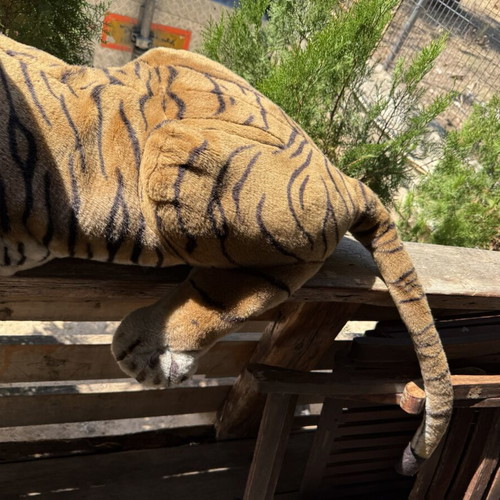 Large plush tiger decorative, like new