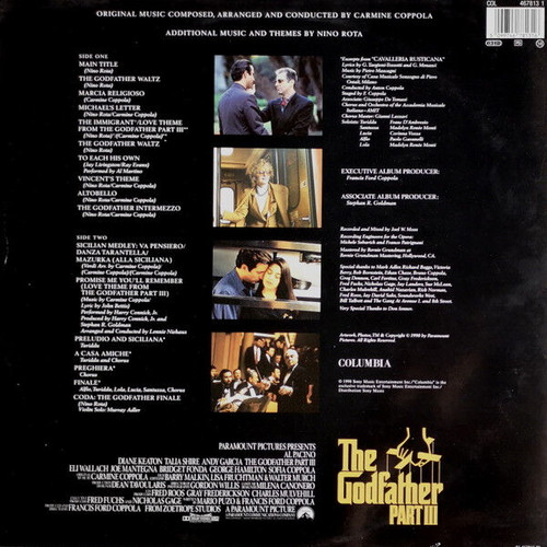 The Godfather Part III soundtrack record used