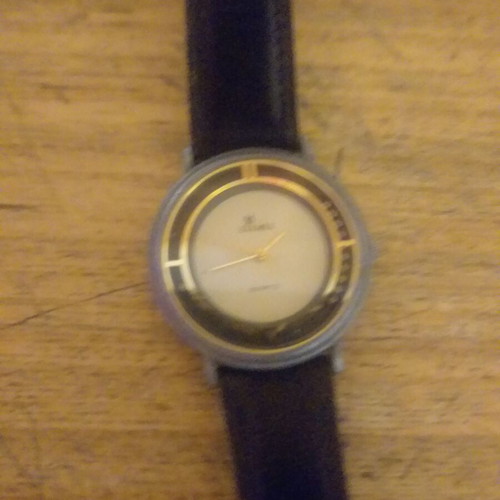 Zeemex unisex wristwatch like new, leather strap