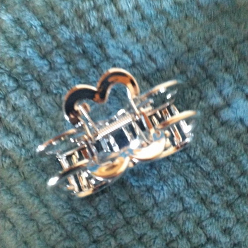 Klamer hair clip new silver color
