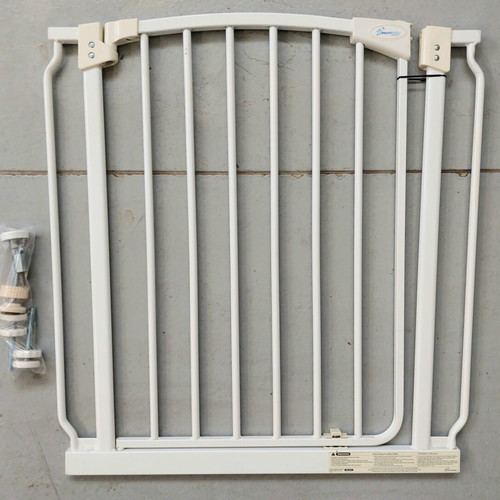 Security gate for children and pets used, metal, adjustable 71-136 cm