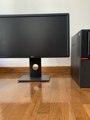 Υπολογιστής Desktop Lenovo 13AOD08 με οθόνη Dell σαν καινούργιος, 8GB RAM, 238GB SSD