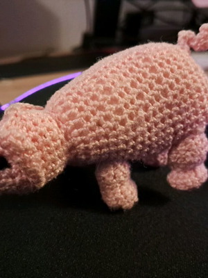 Handmade small piglet like new