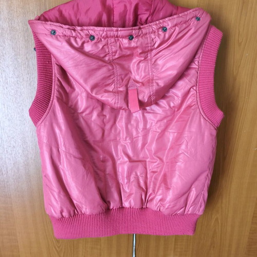 Splendid sleeveless puffer vest like new, pink, size M