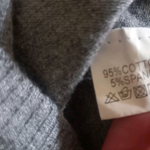Cotton cardigan gray short like new, size S