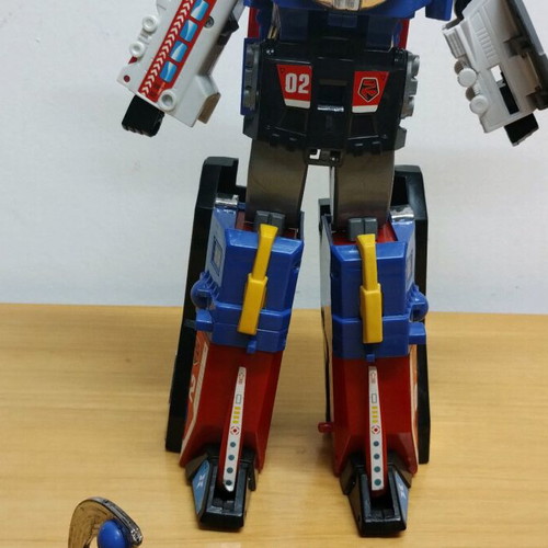 Vintage KO Transformers Megazord Tarot Train Robot, 30cm, 90s China