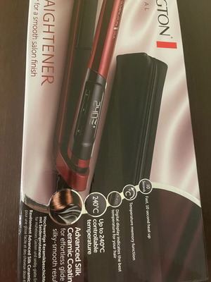 Remington Hair Straightener New With Ceramic Plates 48W Red