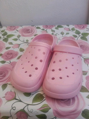 Pink plastic clogs size 37 used
